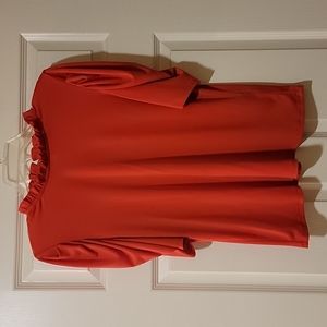 Large CeCe Women's Orange Blouse